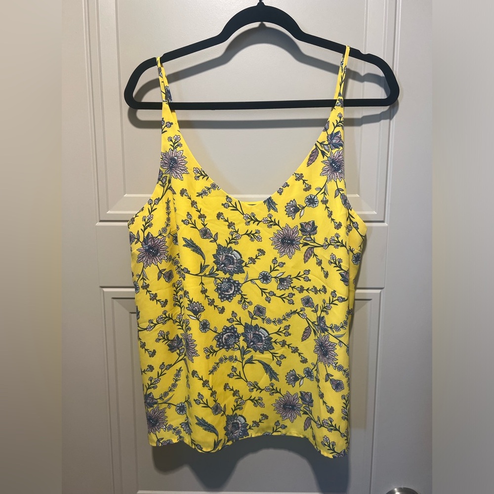 Banana Republic Floral Spaghetti Strapped Tank